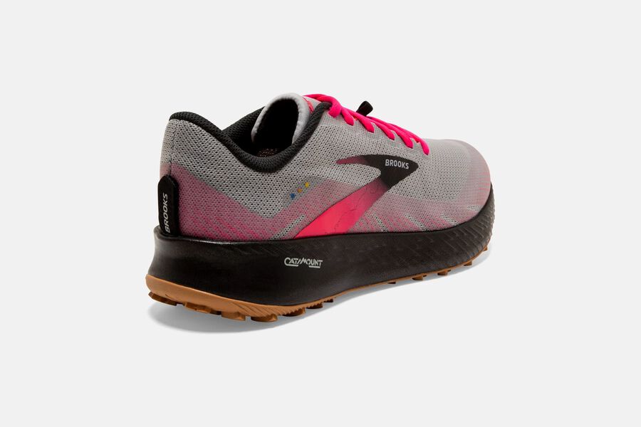 Brooks Running Shoes Womens Navy/Pink - Catamount Trail - 3810-HZECR